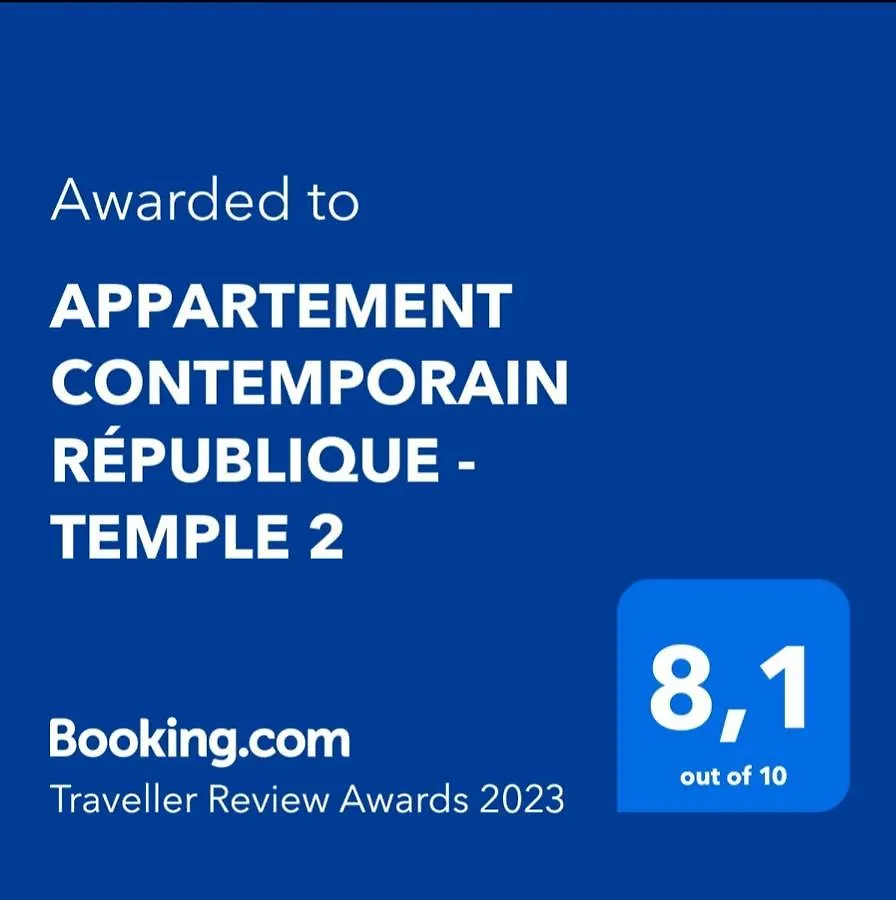 Apartment Appartement Contemporain Republique - Temple 2 Paris
